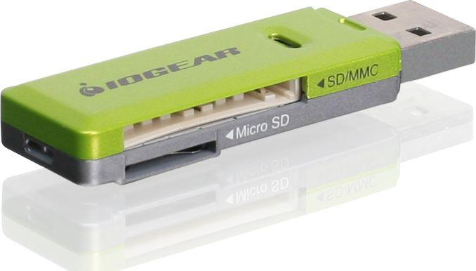 Lexues IOGear USB 2.0 (GFR204SD), i gjelbër