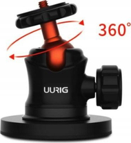 Mbajtës magnetik për veturë UURig, aliazh alumini, me fole 1/4", i zi