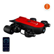 Dron nënujore Geneinno T1 Pro, 150m, kamera 4K, i kuq e zi