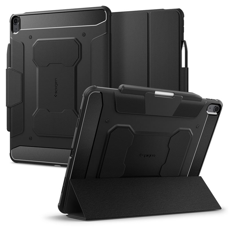 Mbrojtëse për tablet iPad Air 13" 2024 Spigen Rugged Armor Pro, e zezë