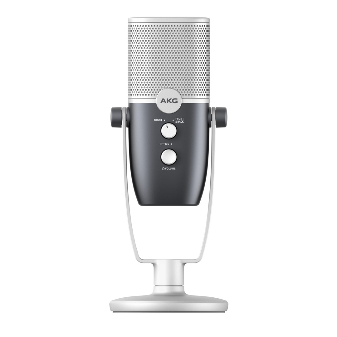 Mikrofon USB AKG Ara Blue Silver, kondensator, 24 bit 96kHz, argjendtë kaltëroshe
