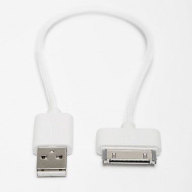 Përshtatës BlueLounge EX-30-W, USB në Apple 30-PIN, 20cm, i bardhë