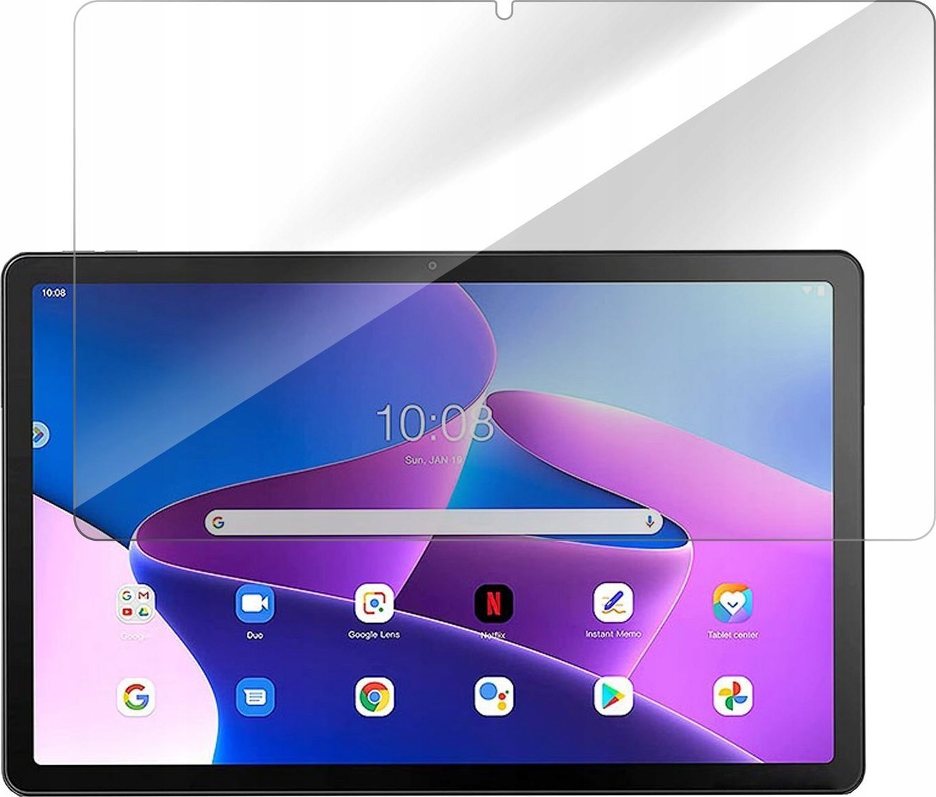 Mburojë ekrani për tablet ESTUFF Titan Shield, xham i kalitur 9H, transparente, për Lenovo