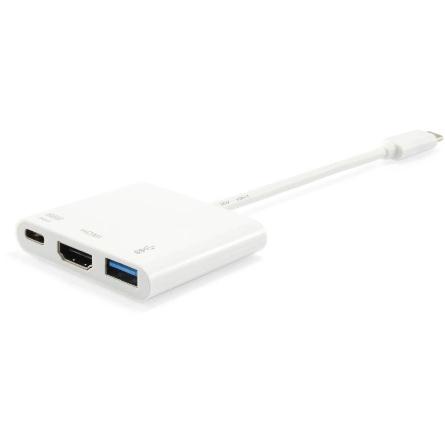 Adaptues USB C Equip 133461, HDMI 4K, USB 3.0, PD, gri
