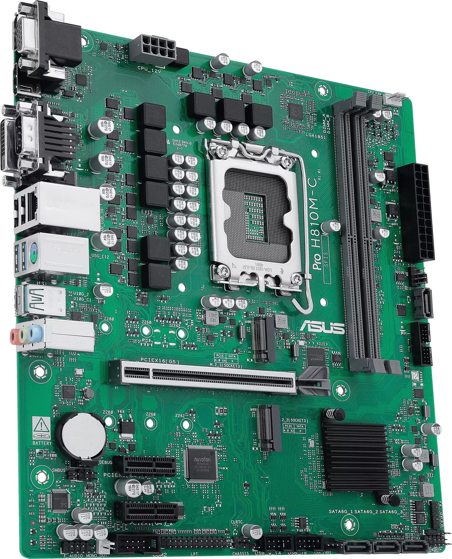 Pllakë amë ASUS PRO H810M-C-CSM, Intel H810, DDR5, Micro ATX
