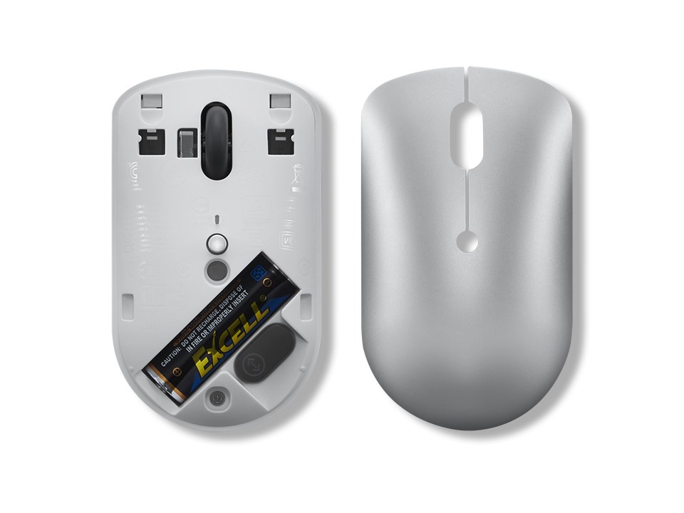 Maus wireless Lenovo 540, 2400 DPI, USB-C, i argjendtë