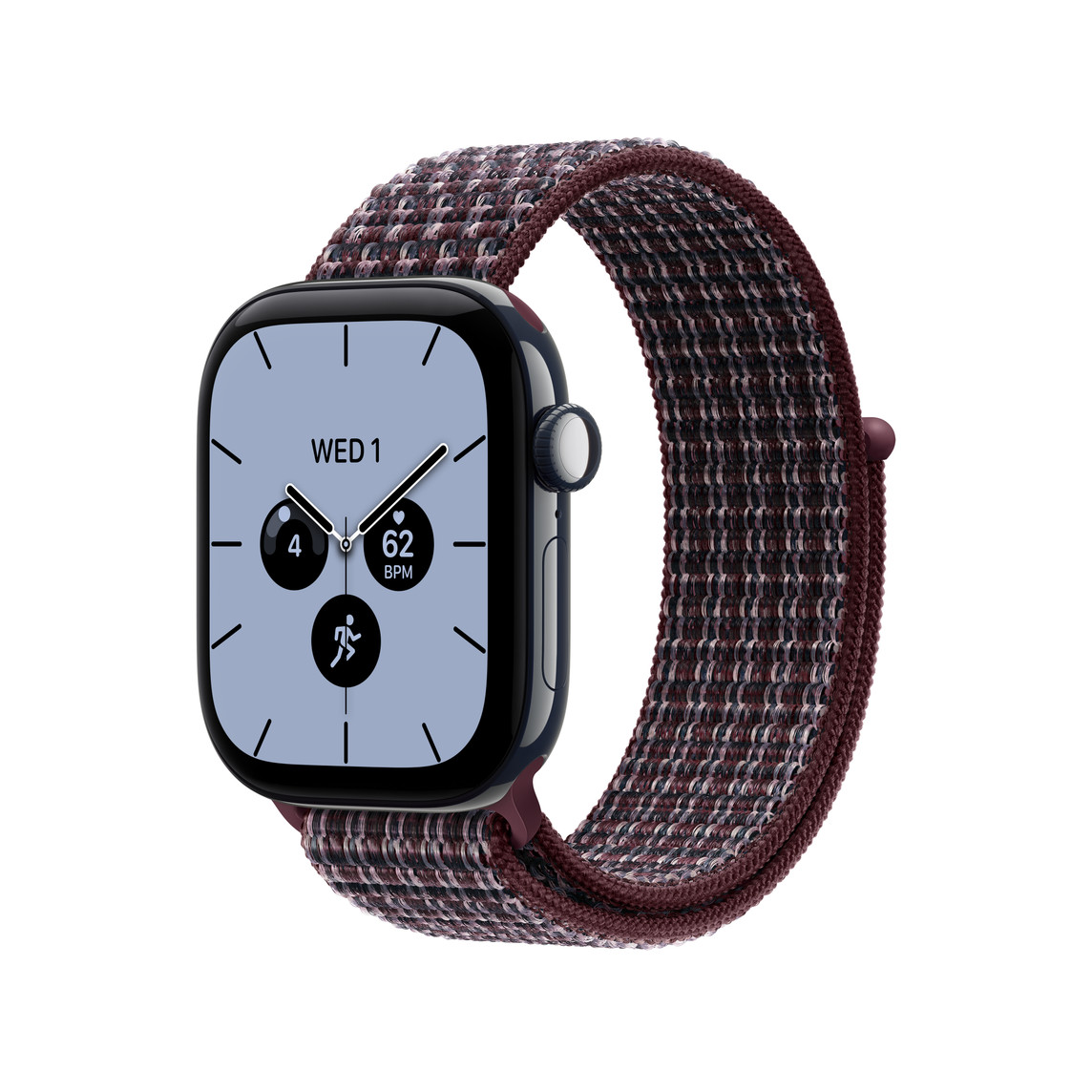 Apple Watch 42mm Burgundy Plaid Sport Loop
