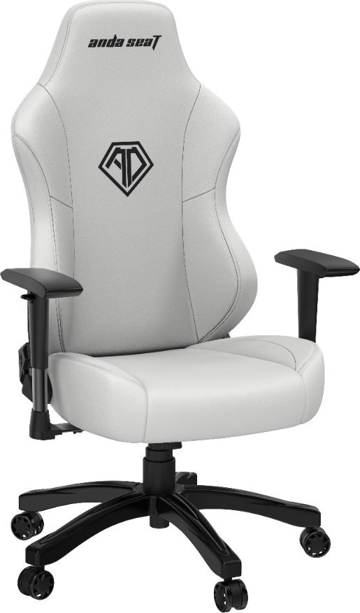 Karrige gaming AndaSeat Phantom 3 Premium, madhësia L, PVC lëkurë, e bardhë