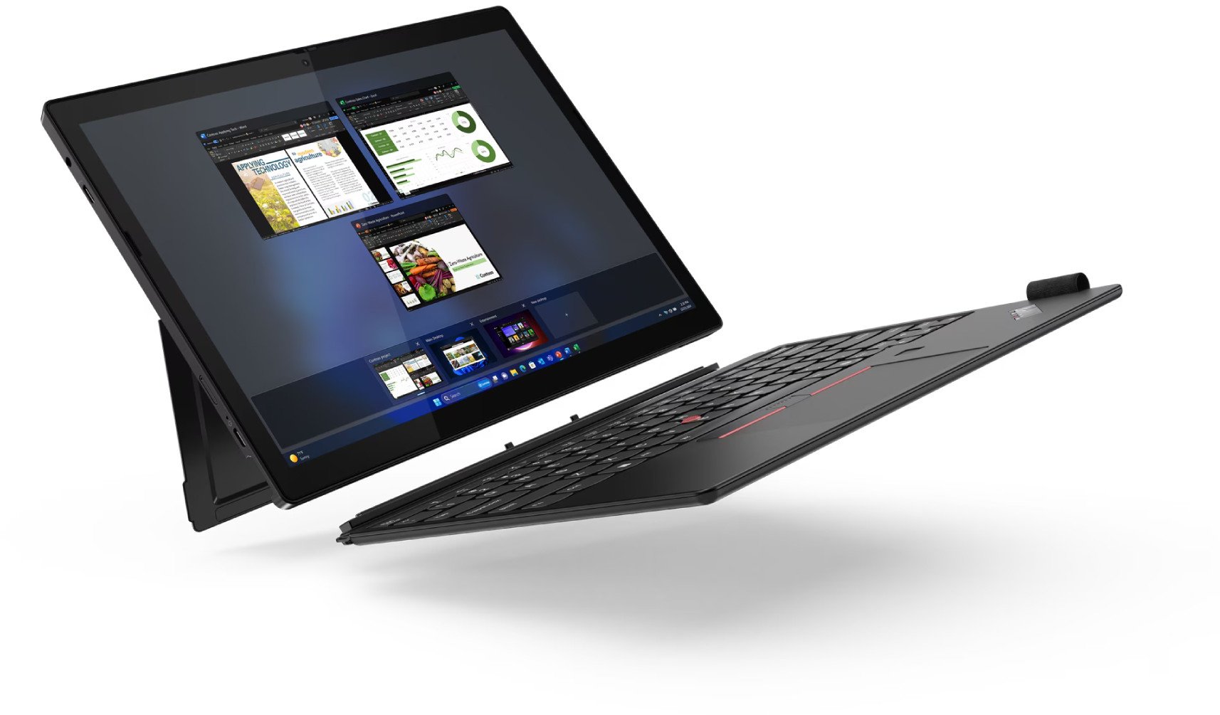 Laptop 2 në 1 Lenovo ThinkPad X12 Detachable Gen 2, 12.3", 32GB RAM, 1TB SSD, LTE, i zi