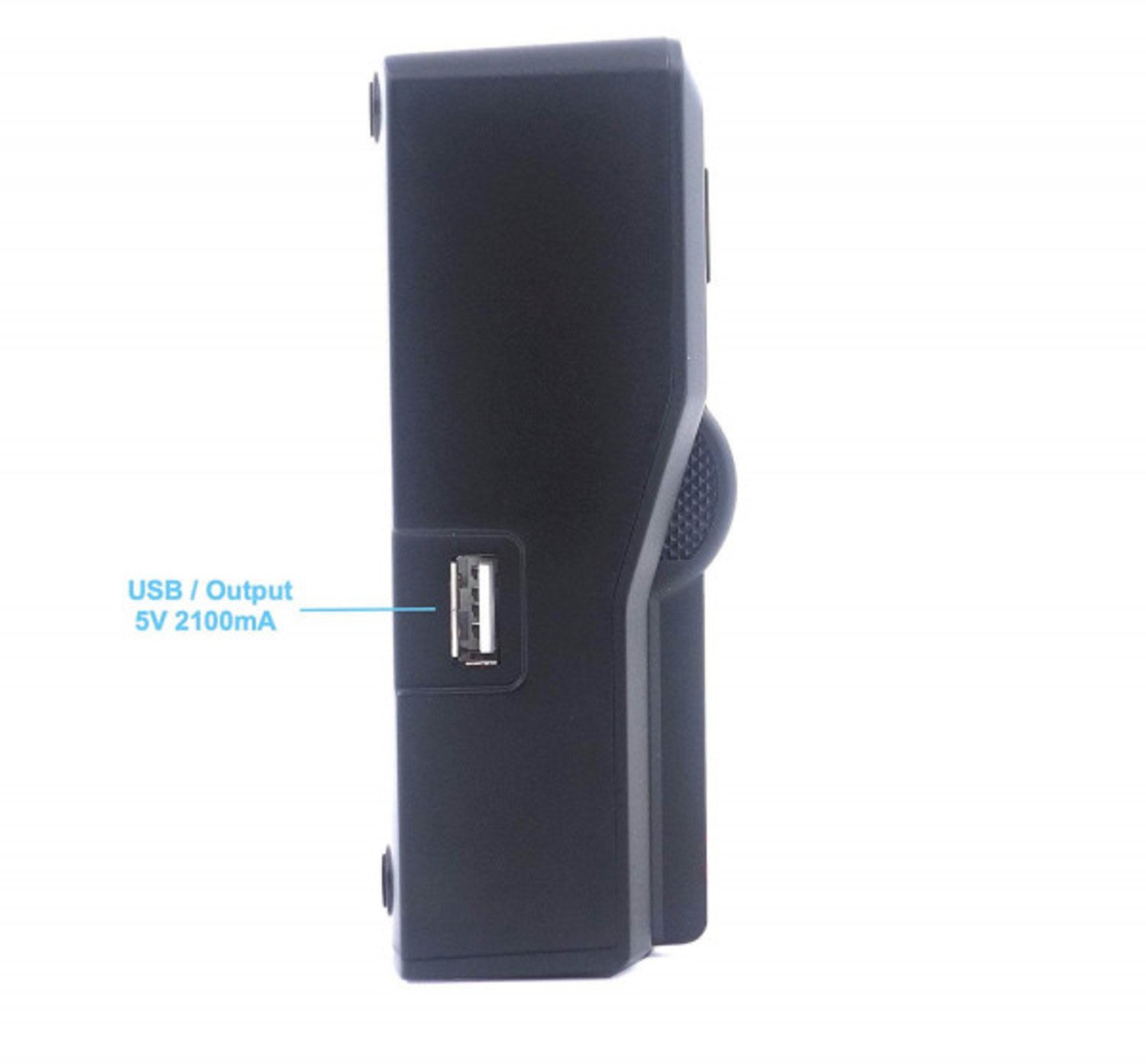 Karikues baterish Baxxtar Pro LCD Dual për Canon LP-E6, USB C, ekran LCD, i zi