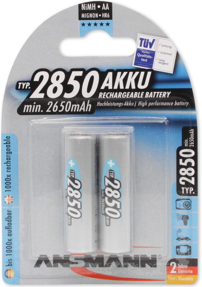 Bateri Ansmann AA / R6 2850mAh, 2 copë