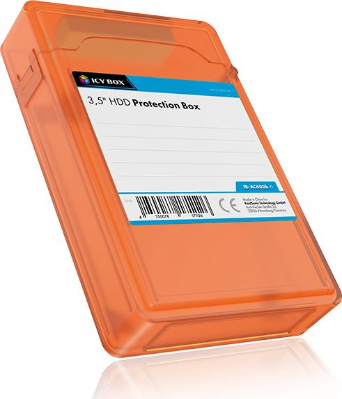 Сет заштитни кутии за хард диск 3.5\" Icy Box IB-AC602B, 6 парчиња, во повеќе бои