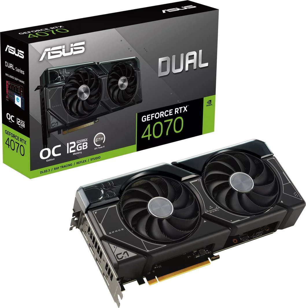 Kartelë grafike Asus Dual GeForce RTX 4070 OC, 12GB