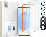 Xham mbrojtës Tech-Protect Supreme Set për Samsung Galaxy S25 Plus, për ekran dhe kamera, transparent