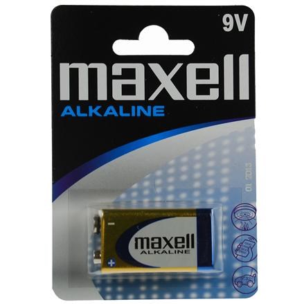 Bateri alkaline Maxell 9V Block, 1 copë