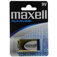 Bateri alkaline Maxell 9V Block, 1 copë