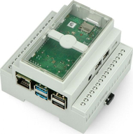 Kuti DIN Multicomp Pro FAR-16544 për Raspberry Pi 4B, montim në shinë 35mm, kapak transparent