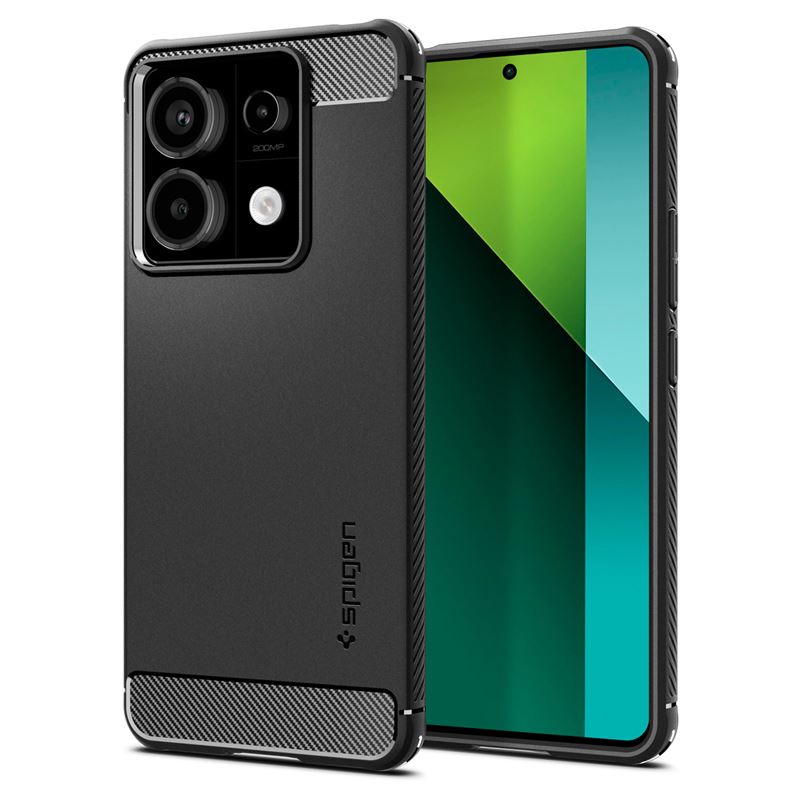 Mbështjellës për Xiaomi Redmi Note 13 Pro 5G / POCO X6 5G Spigen Rugged Armor, i zi