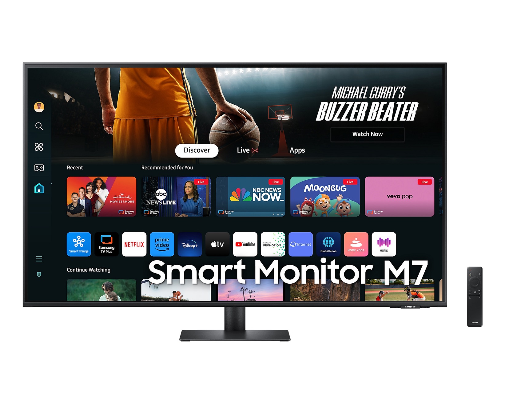 Monitor Samsung Smart M7, 43", VA, 4K UHD, i zi