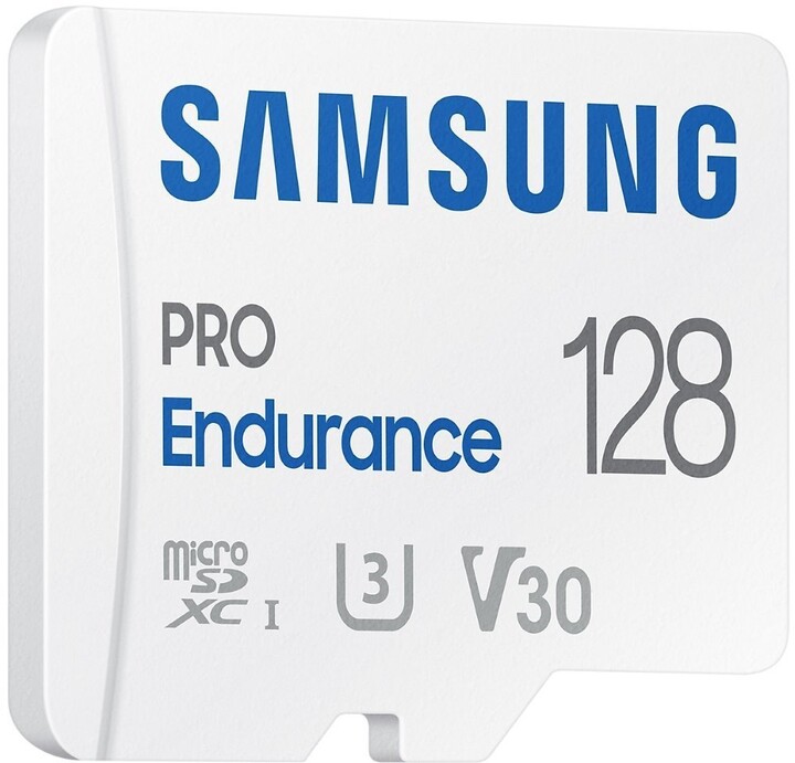 Kartë memorie Samsung Micro SDXC 128GB PRO Endurance UHS-I U3 (Class 10) + pështatës SD