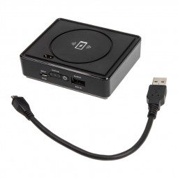 Powerbank SilverStone Qi Charger, 5200mAh, karikim wireless, i zi