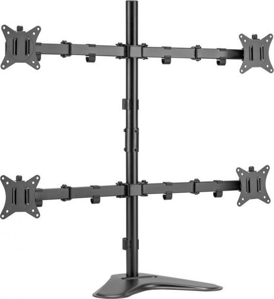 Stendë tavoline për monitorë Equip Articulating Quad, 17"-32", VESA, e zezë