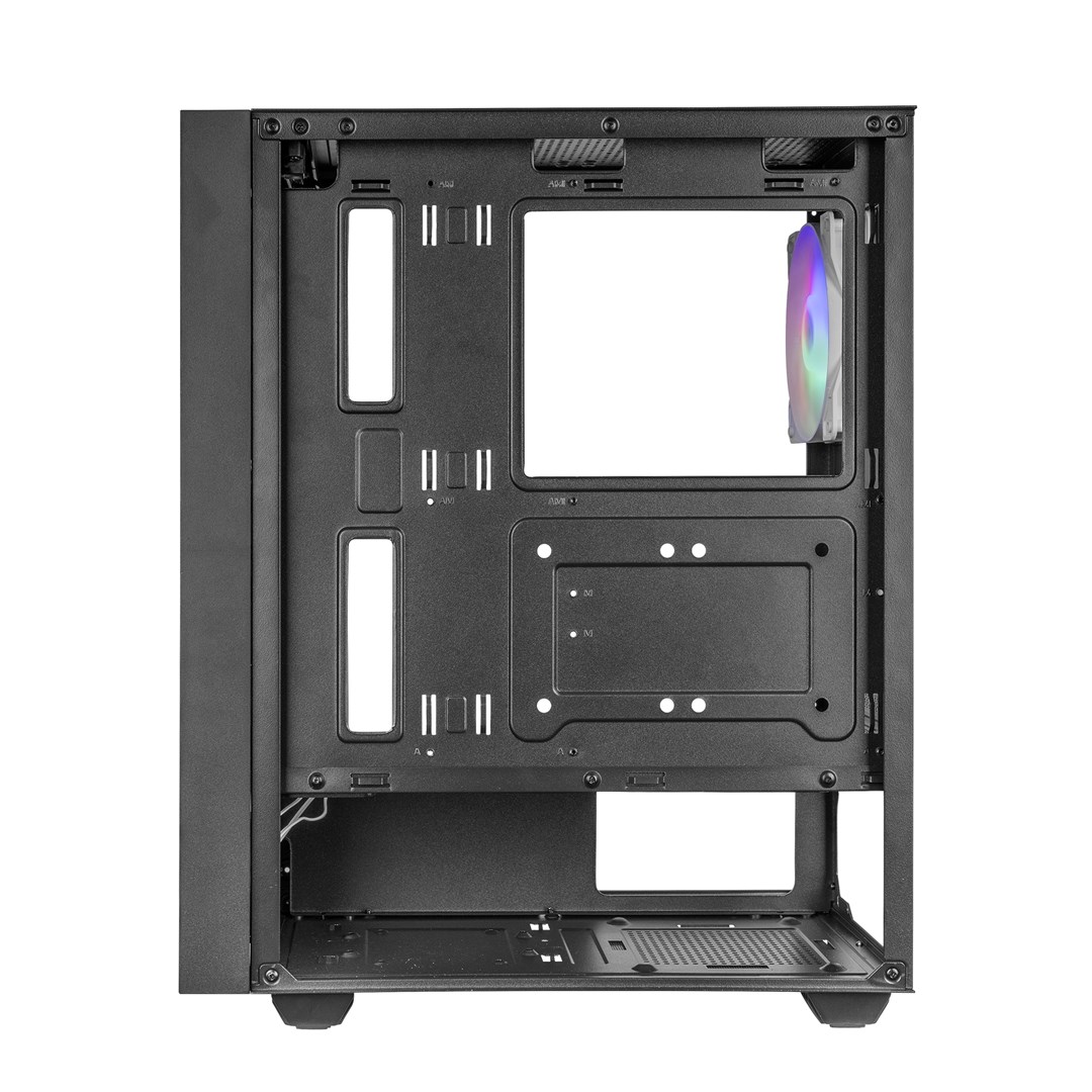Kutia gaming Mars Gaming MC-AIR, ATX, 4 ventilatorë FRGB 120mm, panel me rrjetë, e zezë