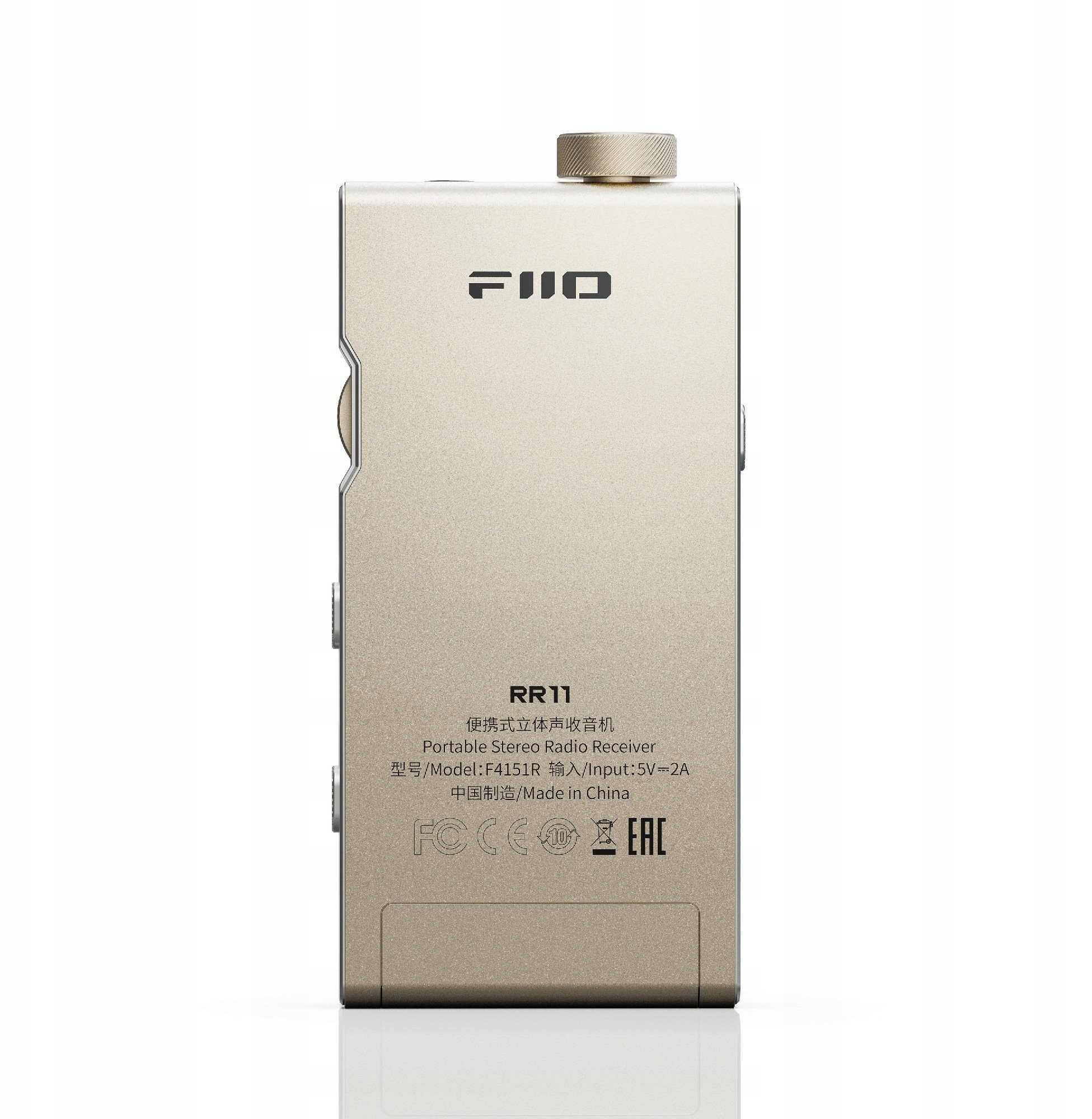 Radio portative FiiO RR11, FM stereo 64-108MHz, BASS dhe 3D, ari