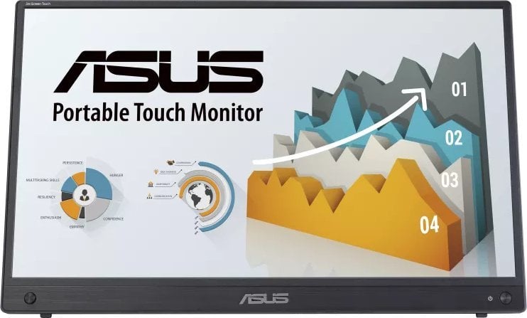 Monitor portativ Asus ZenScreen Touch MB16AMTR, FullHD, 15.6", 60Hz, i zi