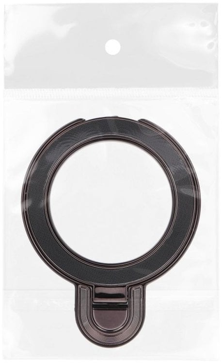 Mbajtëse telefoni Be Happy Gifts CIRCLE, me ngjitje, rrethore, e zezë