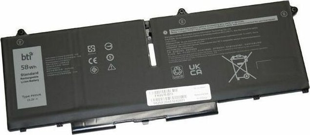 Лаптоп батерија BTI FK0VR-BTI, Li-ion 4-cell, 15.2V 58Wh, црна