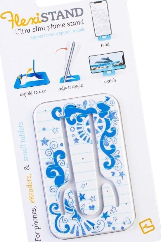 Mbajtëse telefoni Thinking Gifts Flexistand, për smartphone dhe tablet të vogël, dizajn Doodle