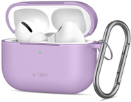Kuti mbrojtëse Tech-Protect për AirPods Pro 3, silikon, me karabinë, lavender
