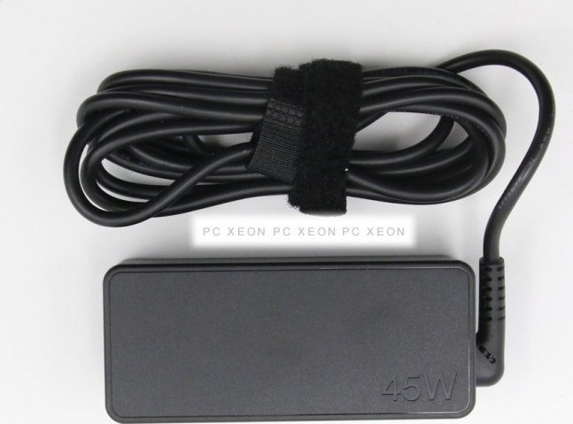 Karikues laptopi Lenovo 45W AC, Power Delivery, shumëportësh, i zi