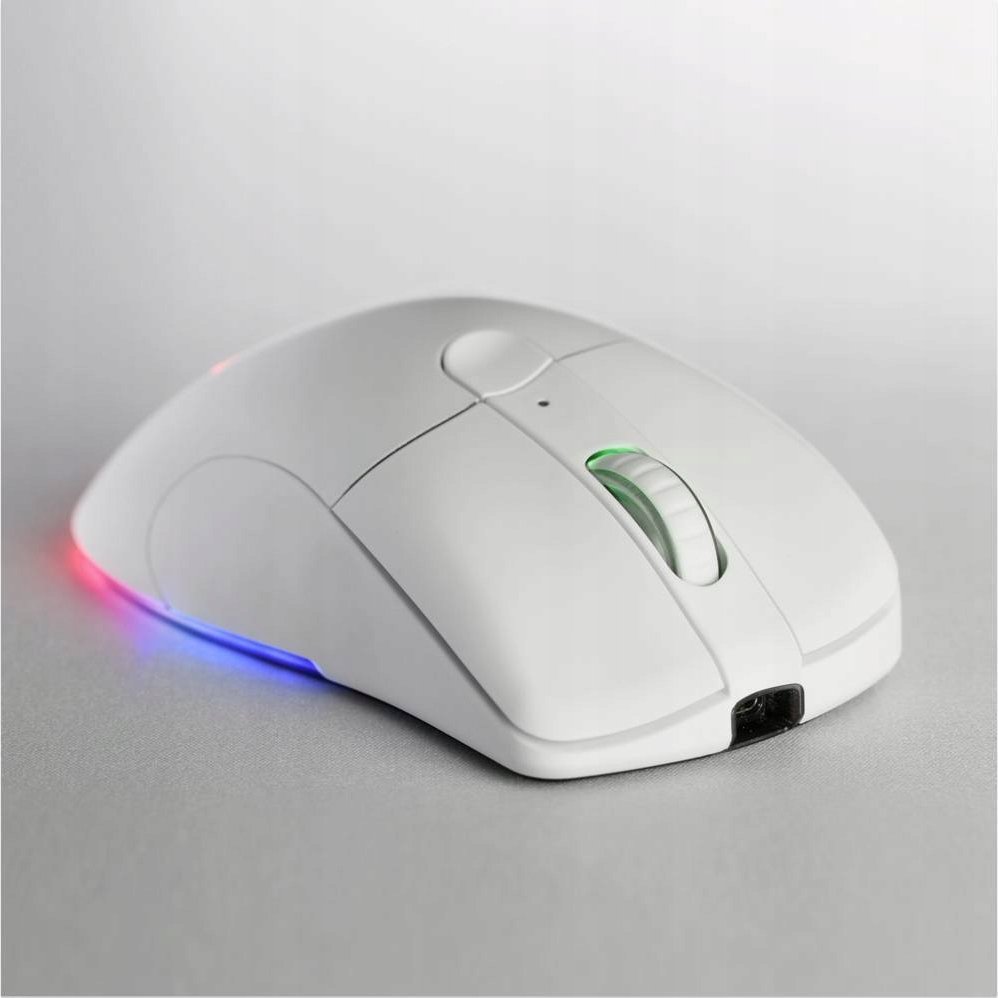 Maus gaming wireless Deltaco GAM107W, RGB, USB, i bardhë