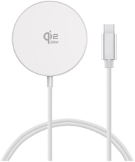Безжичен полнач со MagSafe 4smarts Qi2, 25W, USB C, бел