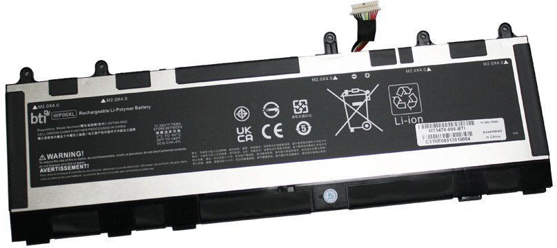 Bateri laptopi BTI 76Wh 6 Cell, kompatibile HP EliteBook 860 G9 G10, e zezë