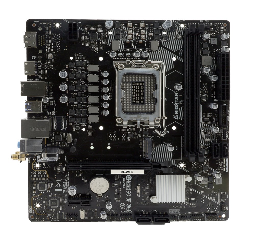 Матична плоча Biostar H610MT-E Intel H610 LGA 1700 micro ATX