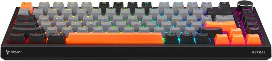 Tastierë gaming ASTRAL, Outemu White Jade, 82 taste, RGB, e zezë