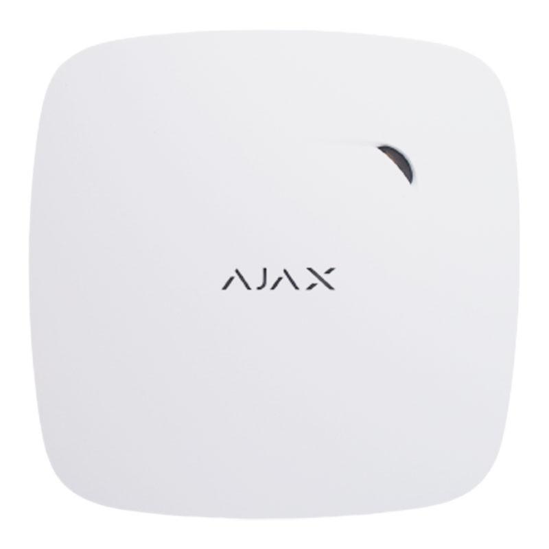 Detektor tymi dhe monoksidi karboni Ajax FireProtect Plus 8EU, pa tela, me sirenë, i bardhë