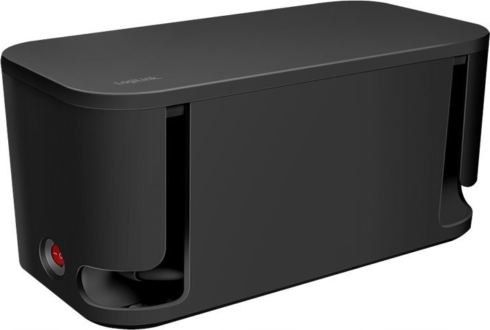 Prizë shumëfishe LogiLink, kuti ruajtëse, 4x Schuko 1x Euro, 2x USB, e zezë