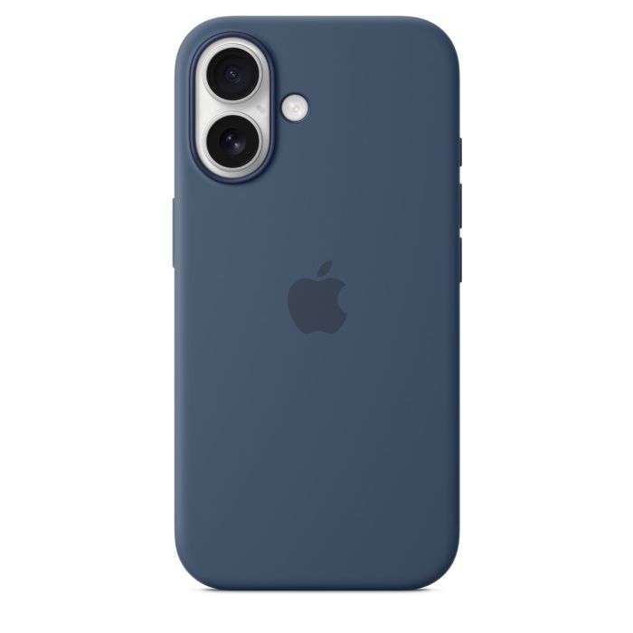 Apple iPhone 16 Silicone Case with MagSafe, Denim