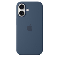 Apple iPhone 16 Silicone Case with MagSafe, Denim