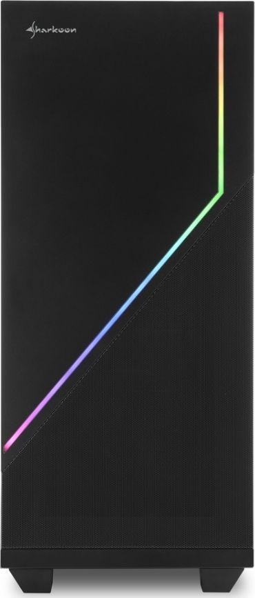 Kasë për kompjuter Sharkoon Flow RGB, e zezë