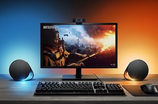 Altoparlantë Logitech LightSync G560, 2.1, 240W, Bluetooth, DTS:X Ultra, të zi