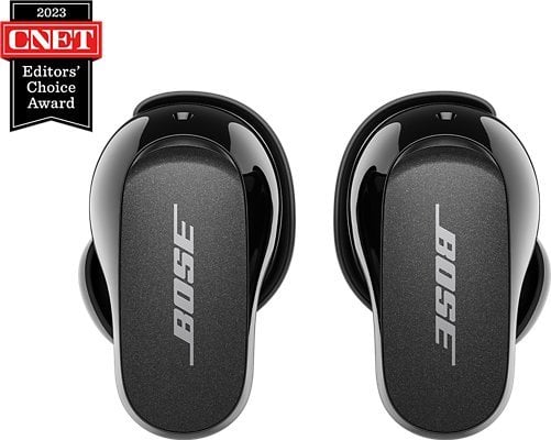 Kufje wireless Bose QuietComfort Earbuds II, anulim aktiv i zhurmës, IPX4, të zeza
