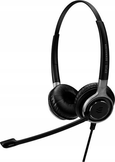 Kufje me mikrofon EPOS SC665, stereo, USB dhe 3.5mm, të zeza