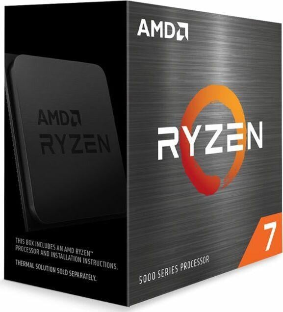 Procesor AMD Ryzen 7 5700X, 8 bërthama, 16 thread-e, 3.4-4.6 GHz, i zi