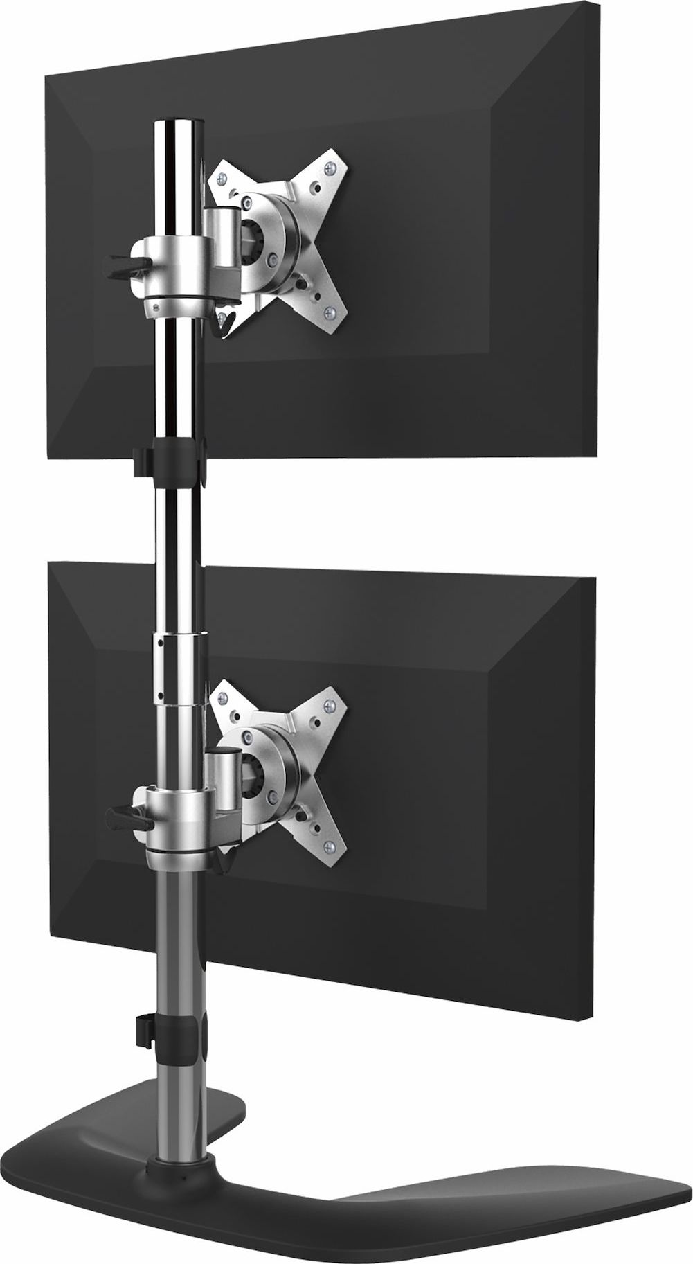 Stacion vertikal për dy monitorë StarTech.com ARMDUALV, deri 27", montim VESA, i zi