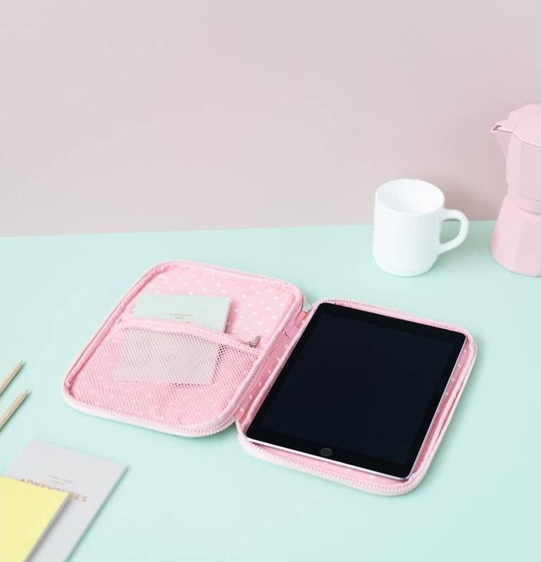 Mbështjellës tableti Pusheen Foodie, për 10", rozë